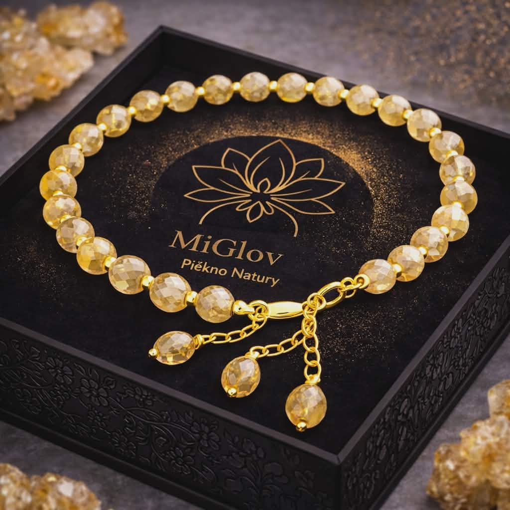 Bransoletka MiGlov z Cytryn — kamień naturalny
