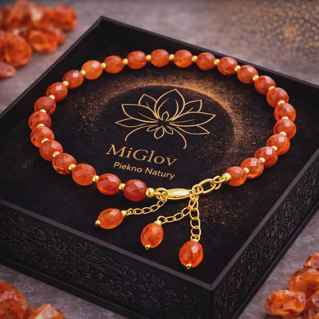 Bransoletka MiGlov z Karneol — kamień naturalny