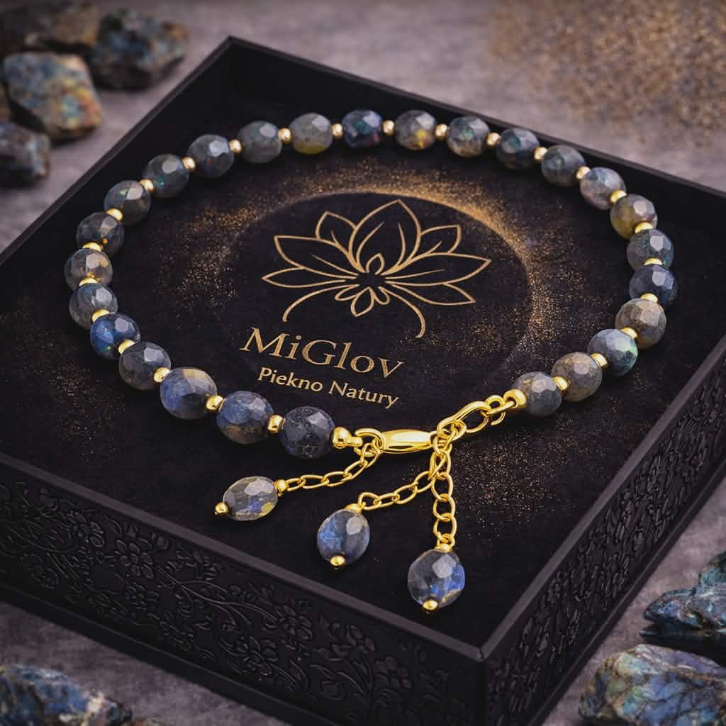 Bransoletka MiGlov z Labradoryt — kamień naturalny