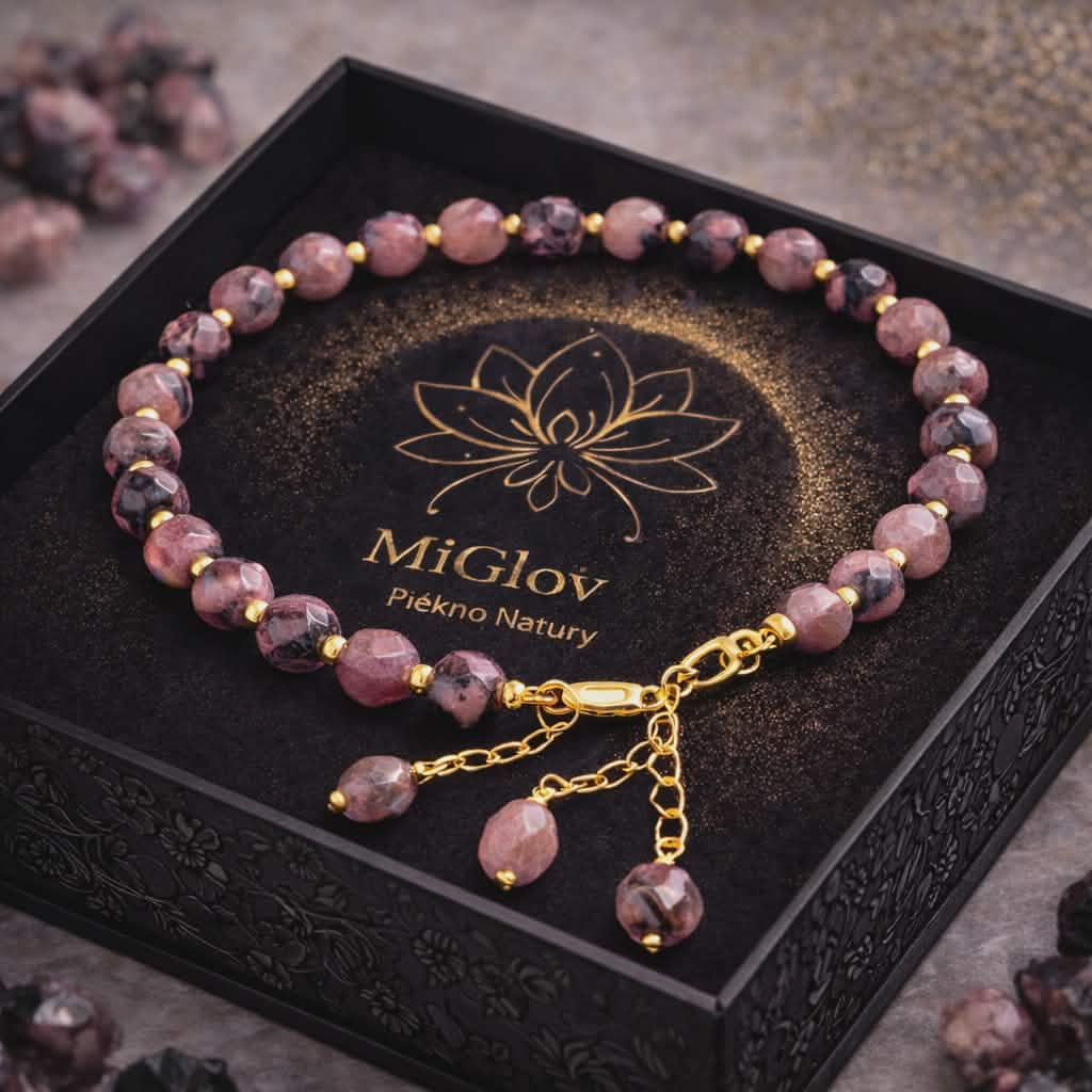 Bransoletka MiGlov z Rodonit — kamień naturalny