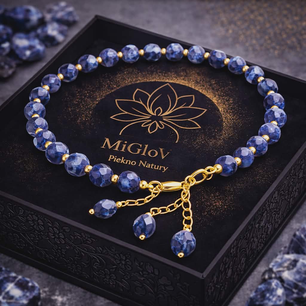 Bransoletka MiGlov z Sodalit Niebieski — kamień naturalny